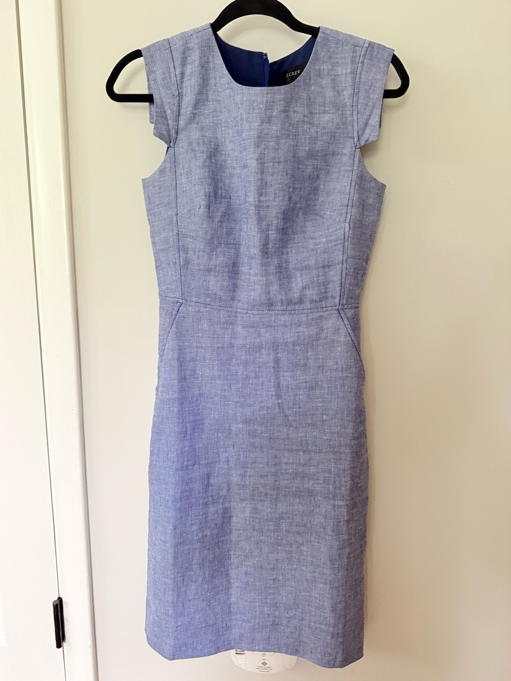 Jcrew Light Blue Sheath Dress - Picture 4 of 5